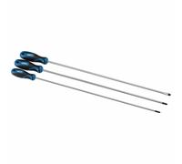 Draper 32603 3 Piece Extra Long 450mm Soft Grip Screwdriver Set Slotted & Pozi