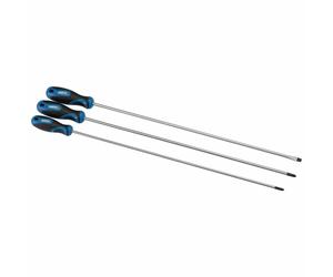 Draper 32603 3 Piece Extra Long 450mm Soft Grip Screwdriver Set Slotted & Pozi