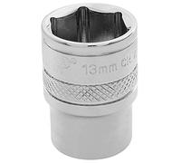 Draper 1/4" Drive Polished Finish Hexagon Socket Metric 1/4" 13mm