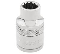 Draper 32768 Hi-Torq 12 Point Socket Square Drive 3/8 Inch, 6mm, Blue