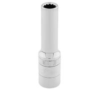 Draper 32818 Metric 3/8-Inch Square Drive Hi-Torq 12-Point Deep 8 mm Socket , Blue