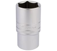 Draper 32mm 6 Point Metric Deep Socket 1/2"D Chrome Satin Finish 16660