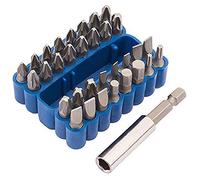 Draper 33 Piece Magnetic Bit Holder Set | 25 mm 1/4" Metric Screwdriver Kit | Precision Hand Tools Accessories | Heavy-Duty Storage Case | 82386