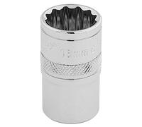 Draper 33160 1/2" Square Drive 12 Point Socket, 16mm Size , Blue