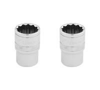 Draper 33231 1/2" Square Drive 12 Point Socket, 19mm Size (Pack of 2)