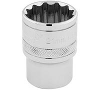 Draper Socket Hi Torq Bi Hexagon 1/2" Drive Metric 21mm