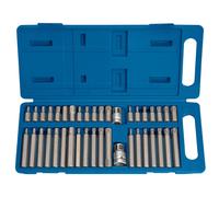 Draper 33323 Tx-Star® Hex. & Spline Mechanicfts Bit Set 3/8 1/2in Sq. Dr. (40 Piece) per set