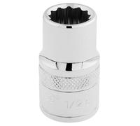 Draper 33608 1/2-Inch Square Drive Polished Chrome Imperial Socket, 1/2-Inch Size