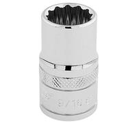 Draper 33609 12 Point Socket, 1/2" Square Drive, 9/16" AF