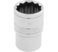 Draper 33660 1/2-Inch Square Drive Polished Chrome Imperial Socket, 3/4-Inch