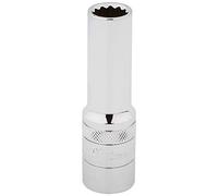 Draper 33731 1/2" Square Drive Hi-Torq 12 Point Deep Socket, 12mm Size