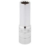 Draper 33732 1/2" Square Drive Hi-Torq 12 Point Deep Socket, 13mm Size , Blue