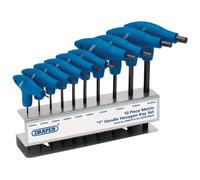Draper 33869 Metric T-Handle Hexagon Key Set (10 Piece)