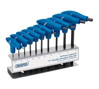 Draper 33871 Imperial T-Handle Hexagon 10 Keys Set