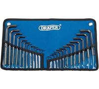 Draper 33892 Metric/Imperial Combined Hexagon Allen Key Set in Tool Roll, 25