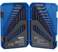Draper 33894 Metric/Imperial Combined Long Pattern Hexagon Key Set (30 Piece) per set