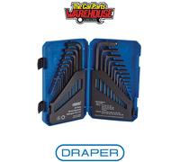 Draper 33894 Metric/Imperial Combined Long Pattern Hexagon Key Set (30 Piece)