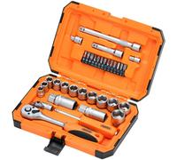 Draper 22110 HI-TORQ 6 Point Socket Set, 1/4" and 3/8" (34 Piece)
