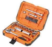 Draper 34 Piece 1/4" and 3/8" Drive Hi-Torq Hexagon Socket Set Combination