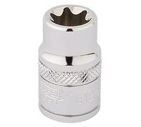 Draper 34187 TX-Star 3/8 Inch Square Drive E12 Socket, Blue