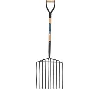 Draper 34227 10 Prong Potato Fork with Wood Shaft and MYD Handle