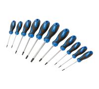 Draper 34253 11 Piece Tamperproof Security Torx/TRX/Star Screwdriver Set T6-T40