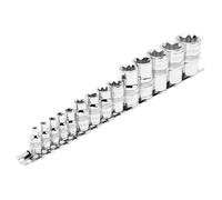 Draper 34415 1/4, 3/8, 1/2-Inch Square Drive Draper TX-Star Socket 14 Piece Set , Blue