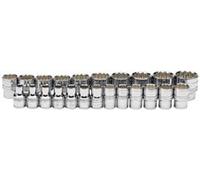 Draper Expert 34561 Loose Metric Socket Set 1/2in Sq. Dr. Polished Chrome (23 Piece) per set