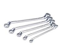 Draper 35089 Cranked Metric Ring Spanner Set, 5 Pieces , Blue