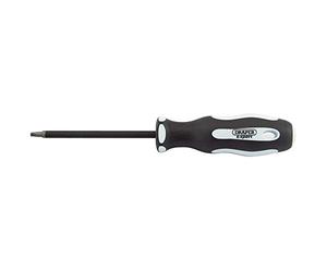 Draper 35157 Expert S2 Square Recess Security Screwdriver with Soft Grip, 100mm