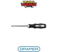 Draper 35223 'Pound Thru' Cross Slot Soft Grip Screwdriver No2 x 100mm