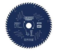 Draper 35241 TCT Circular Saw Blade for Wood with PTFE Coating, 250 x 30mm, 60T
