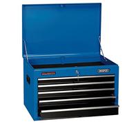 Draper 35746 Five Drawer Tool Storage Chest (26”), Blue