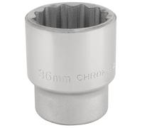 Draper 35mm 3/4" 12 Point Chrome Socket Standard Length 16701