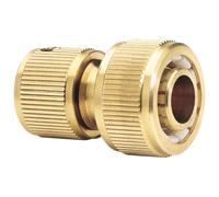 Draper 36201 Brass Garden Hose Connector, 3/4", Gold