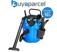 Draper 36313 230V Wall Mounted Wet and Dry Vacuum Cleaner, 1500W
