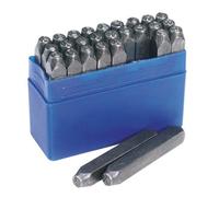 Draper 37334 A-Z Letter Stamp Set, 3/16" Height, 26 Pieces , Blue