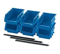 Draper 38114 Plastic Storage Unit Set, Medium, Pack of 6 , Blue