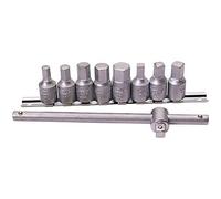 Draper 38329 Drain Plug Key Set, 3/8" Square Drive, 10 Pieces,Blue