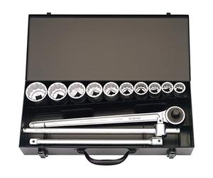 Draper 385 Elora Metric Socket Set, 3/4" Square Drive, 13 Pieces