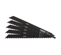 Draper 38589 Reciprocating Saw Blades For Wood And Plastic Cutting 225Mm 3Tpi (Pack Of 5) each 5