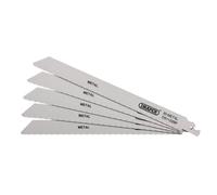 Draper Reciprocating Saw Blades 38594 Bi-metal for Metal Cutting, 225mm, 14 TPI, Pack of 5