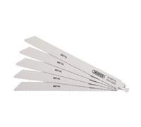 Draper 38631 Bi-Metal Reciprocating Saw Blades For Metal Cutting 225Mm 18Tpi (Pack Of 5) each 5