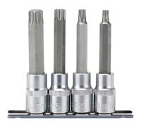 Draper 4 Piece 1/2" Drive Torx Socket Bit Set 1/2" 100mm
