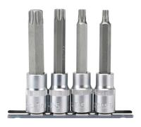 Draper 4 Piece 1/2" Drive Torx Socket Bit Set 100mm