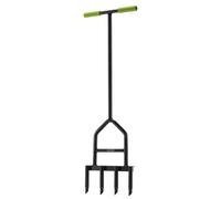 Draper 4 Prong Lawn Aerator T Handle Soft Grips Steel Footplate 990mm 09973