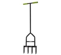 Draper 4 Prong Lawn Aerator T Handle Soft Grips Steel Footplate 990mm 09973