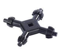 Draper 43862 4 Way Chuck Key, Black