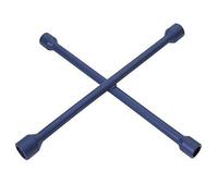 Draper 4-Way Wheel Nut Removal Wrench | Wheel Cross Brace 17mm/19mm/21mm/22mm | Automotive Mechanics Hand Tools | 36005, Blue