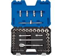 Draper 41 Piece 1/2in Drive 12 Point Metric / AF Socket Set in a PVC Case 16467